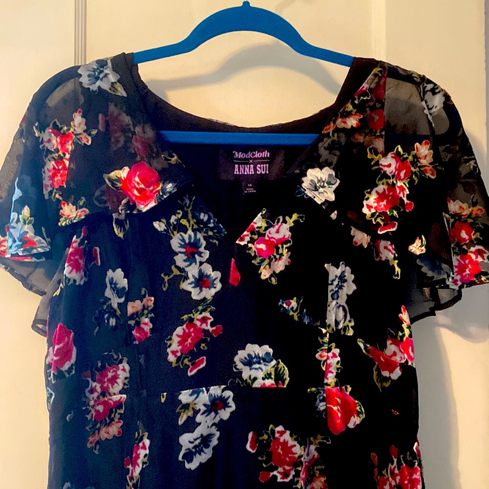 Never been worn. Anna Sui for ModCloth dress. Empire waist. Full length.